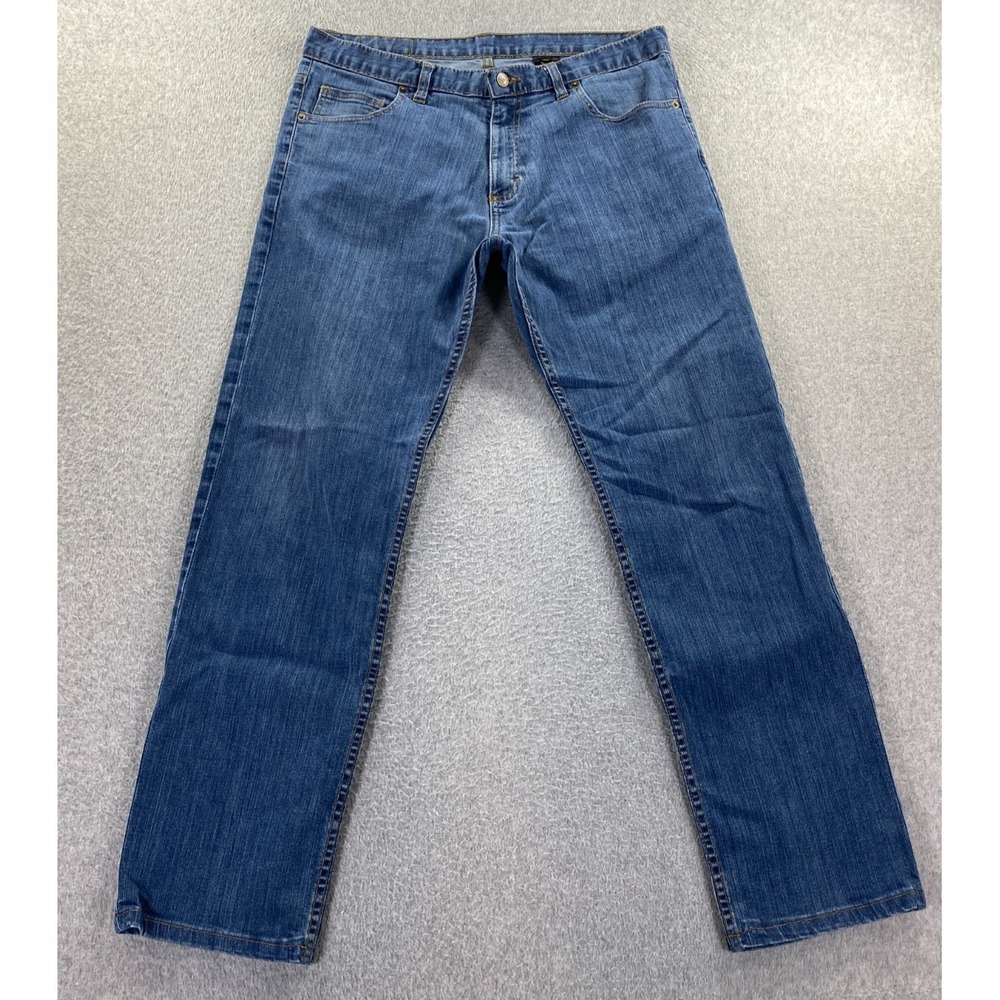 Dearborn Jeans Men 35 (Fit 34x31) Blue Denim Classic Fit Stretch Made in USA